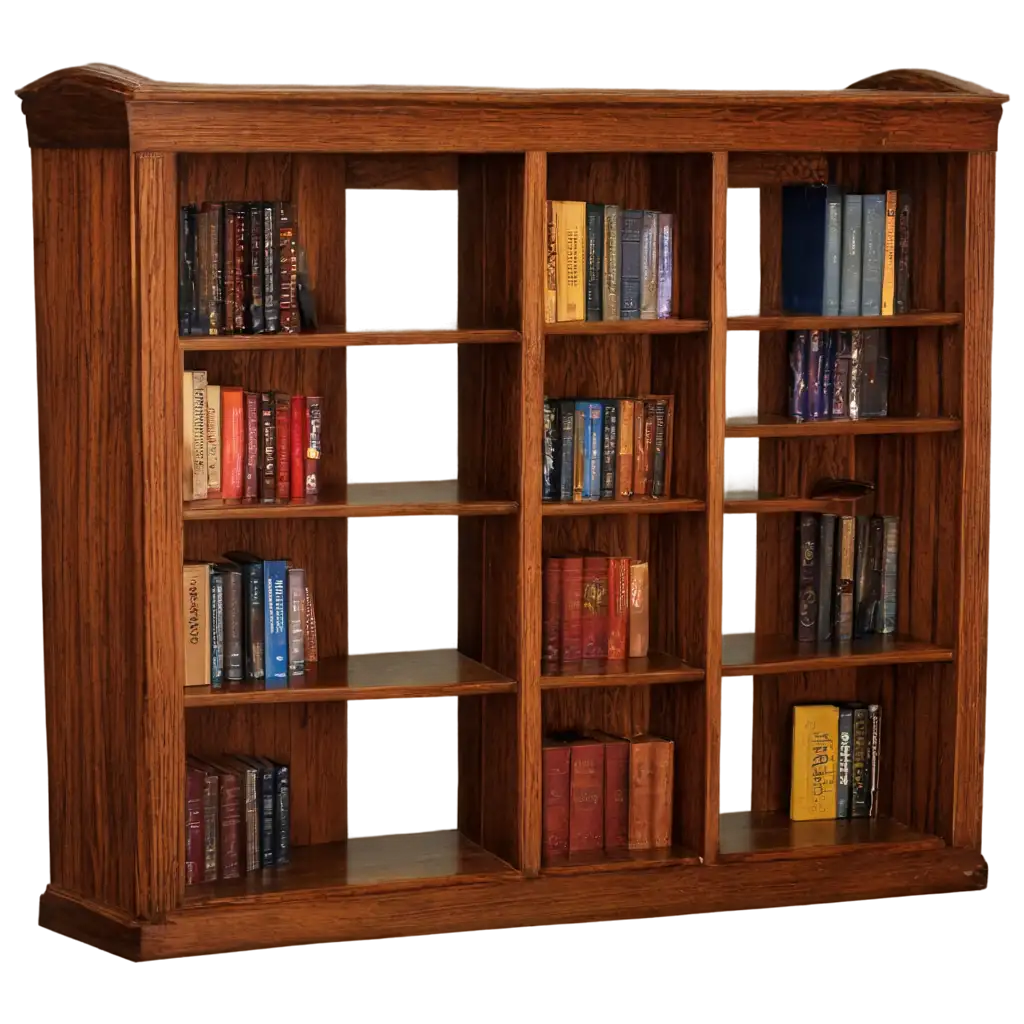 PNG-Image-of-a-Magical-Bookcase-Inspired-by-Harry-Potter