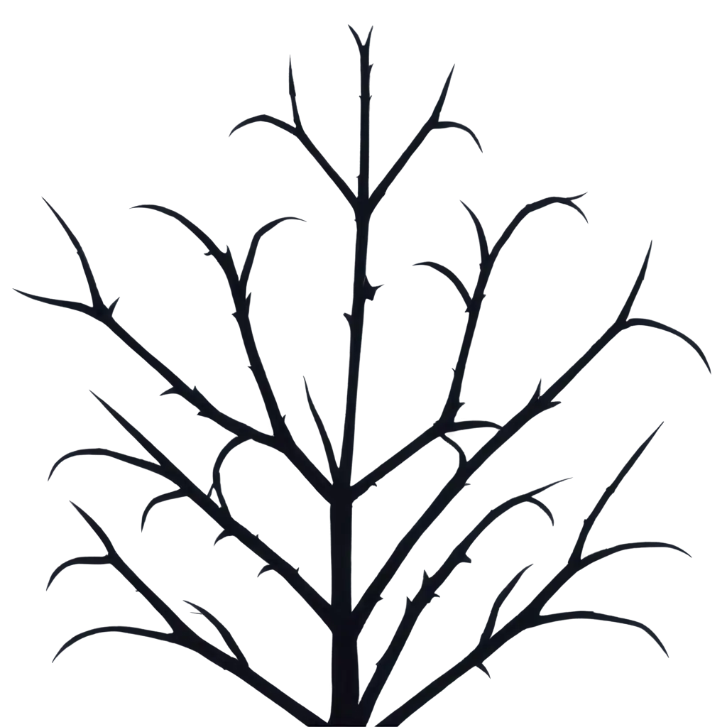 Minimalistic-Dark-Fantasy-Art-of-Thorns-HighQuality-PNG-for-Stunning-Visuals