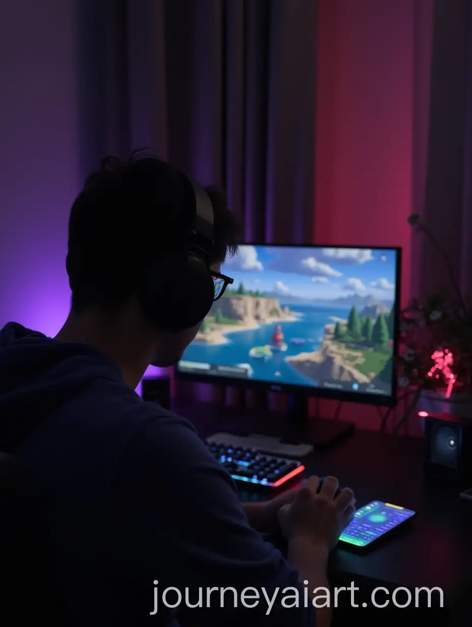 Gamer-Immersed-in-Action-at-an-Epic-Gaming-Setup