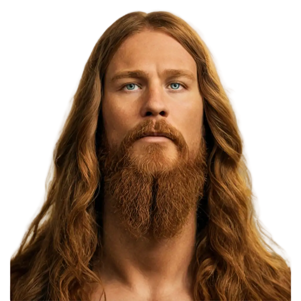 Ginger-Jesus-with-Long-Beard-PNG-Image-Capturing-Divine-Serenity-in-Digital-Format