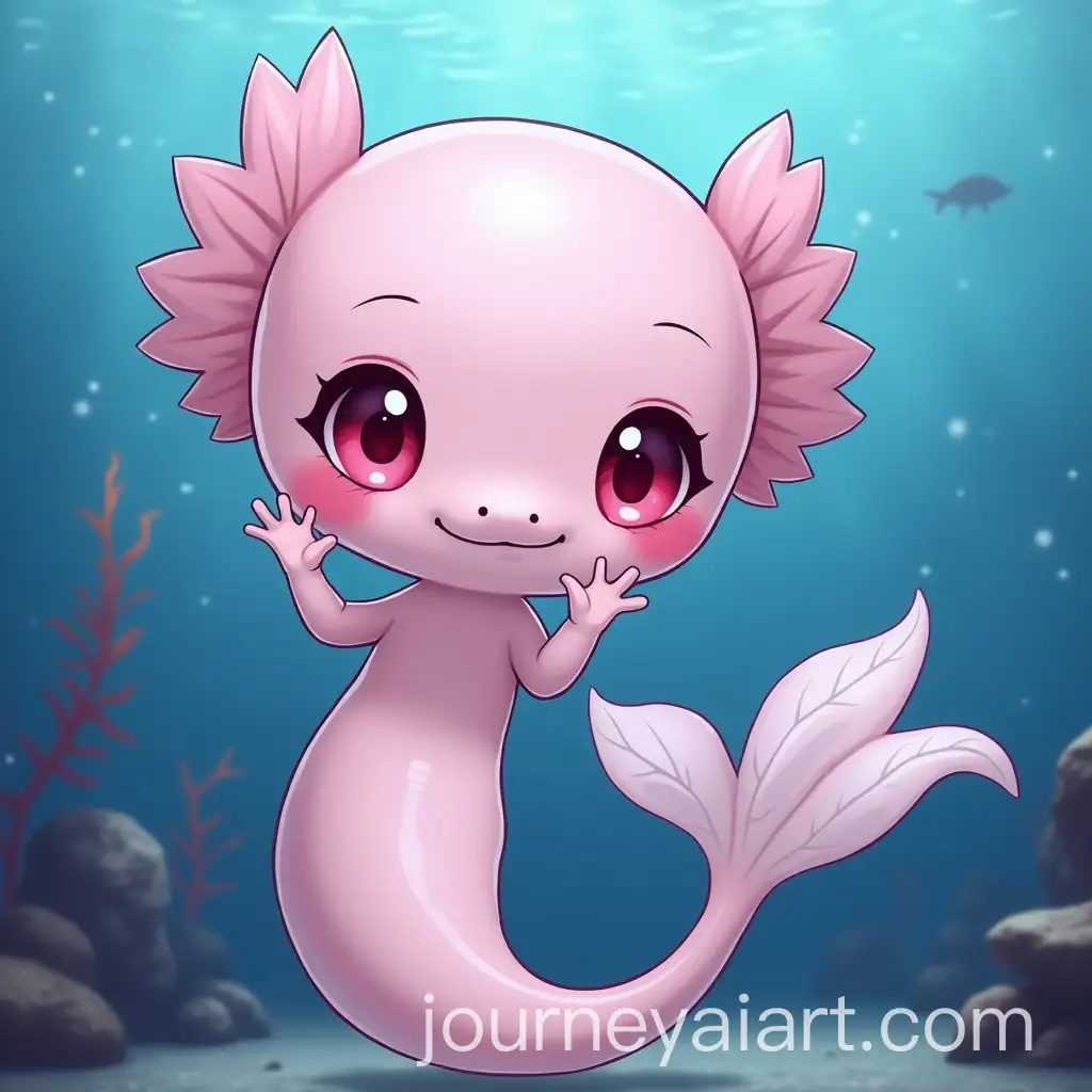 AI-Art-Prompt-ExpansionSemiRealistic-Pink-Axolotl-Mermaid-in-an-Underwater-Aquarium