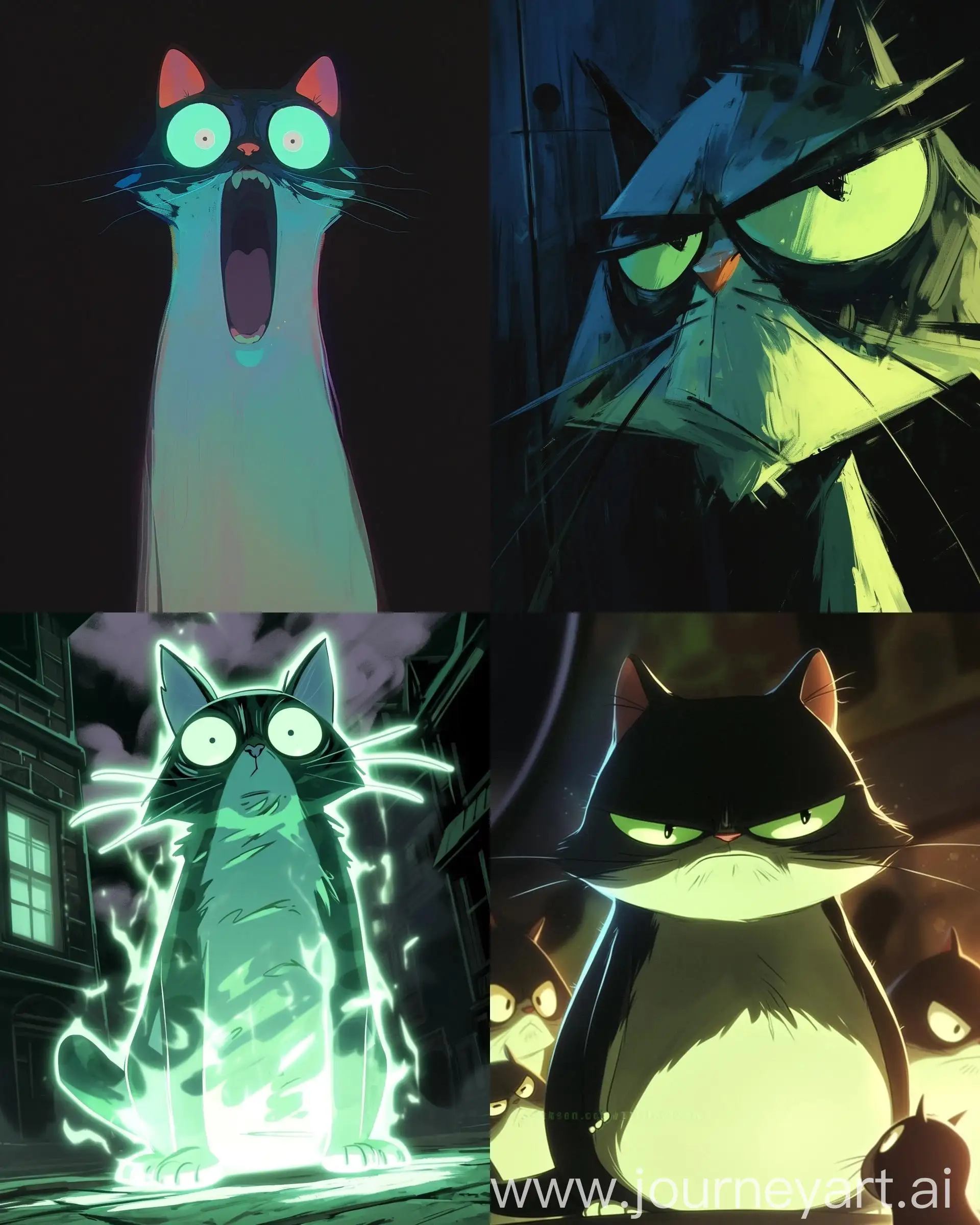 Cartoon-Network-Character-Cat-with-Light-Blue-Body-and-Green-Eyes-in-Oggy-and-the-Cockroaches-Style