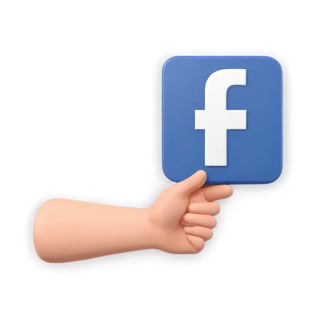 Realistic-3D-Facebook-PNG-Icon-for-Enhanced-Visual-Appeal