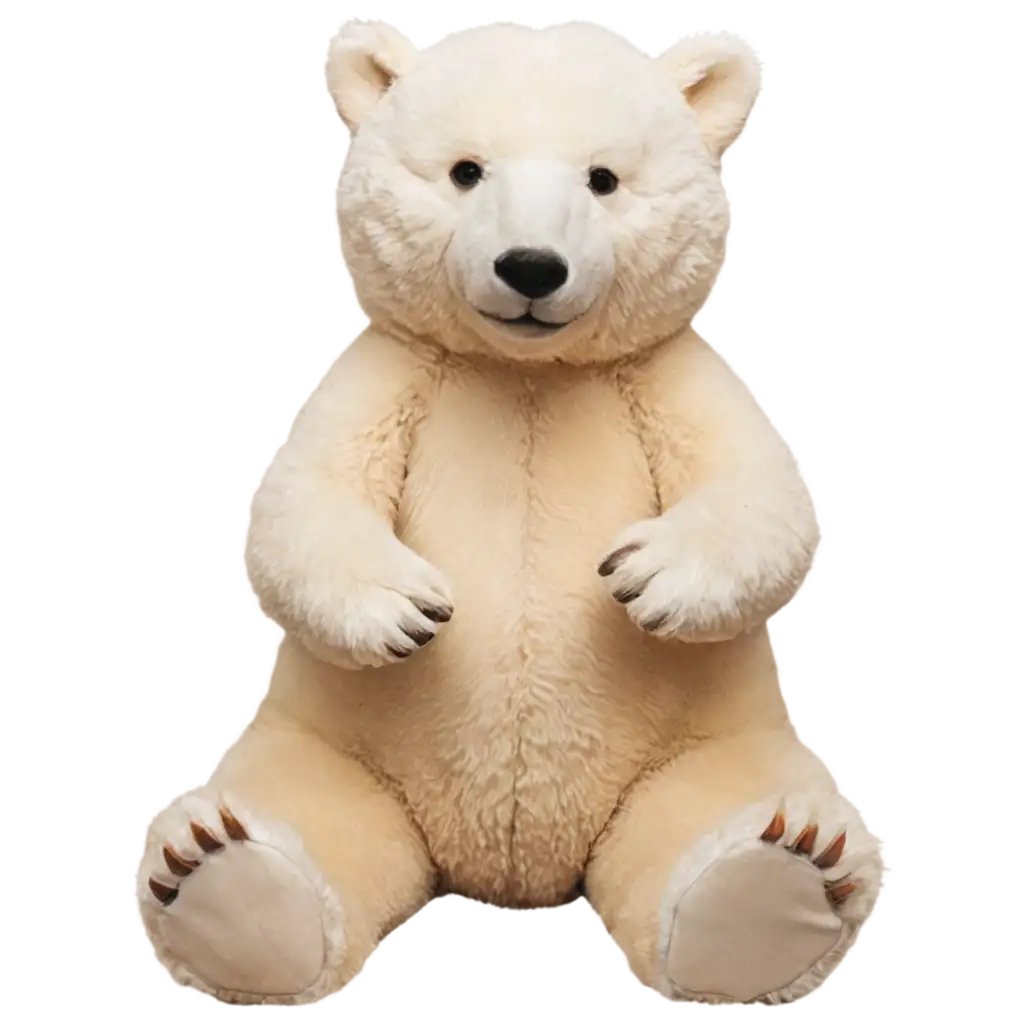 Charming-White-Bear-Sitting-PNG-for-Versatile-Applications