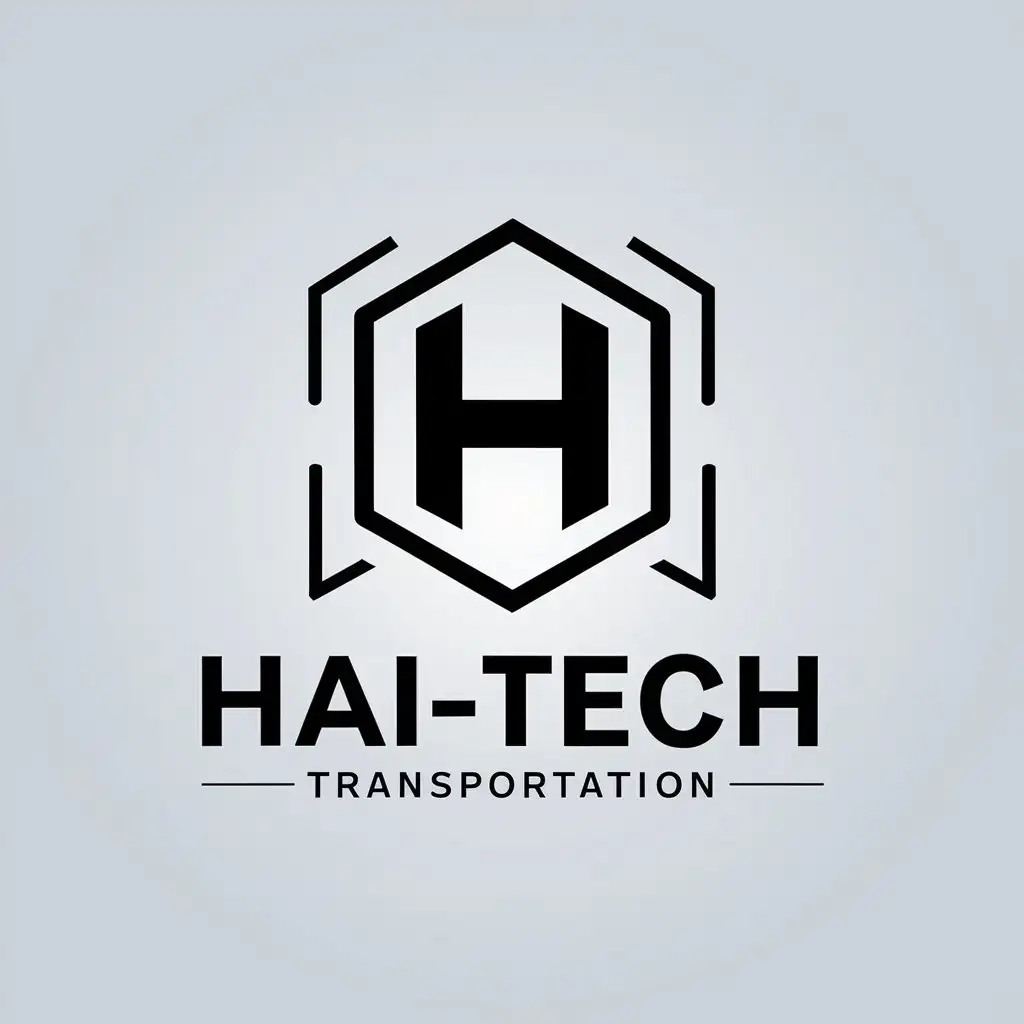 a vector logo design,with the text " Hai-tech", main symbol:Transportation,Moderate,clear background