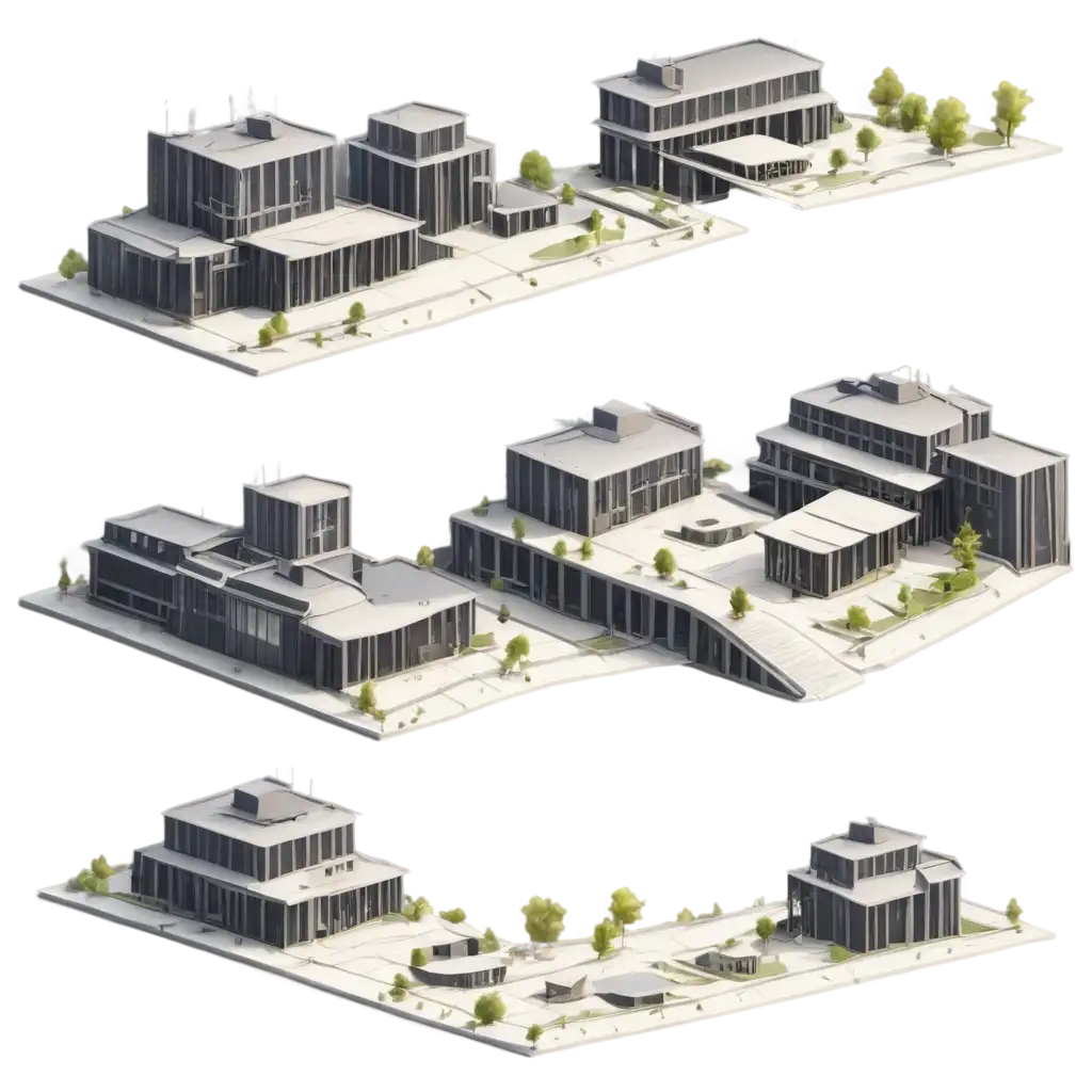 PNG-Image-Illustrated-Isometric-Perspective-of-a-Linear-Architecture-Cultural-Complex