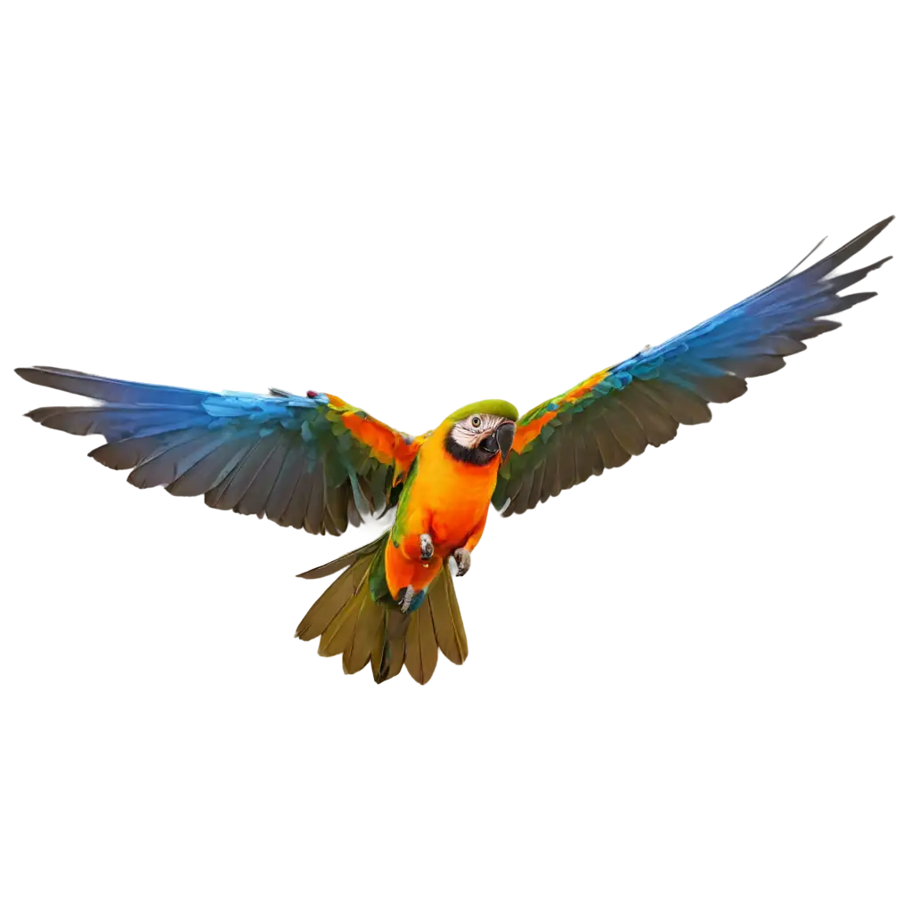 Colorful-Parrot-Flying-PNG-Image-Vibrant-Avian-Illustration-for-Digital-Art