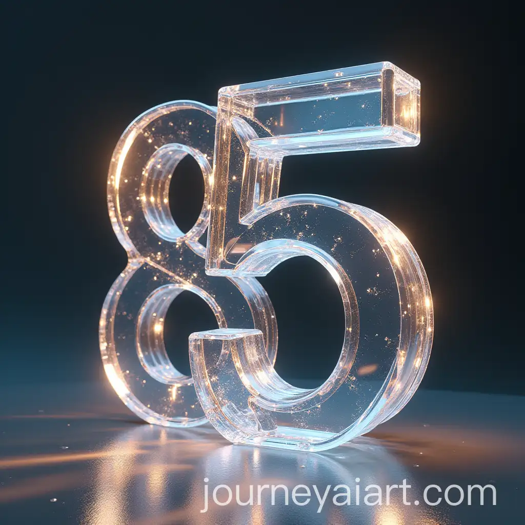 Volumetric-3D-Glass-Letters-5-on-a-Dark-Background