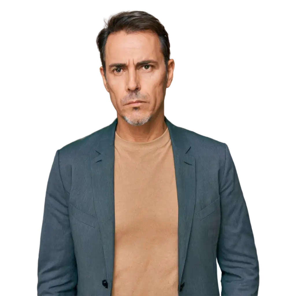 Serious-50YearOld-Man-PNG-Image-with-Brown-Hair-and-Eyes-HighQuality-Format-for-Clear-Detailing