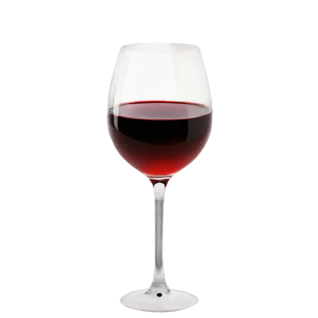 a red wine glass with wine