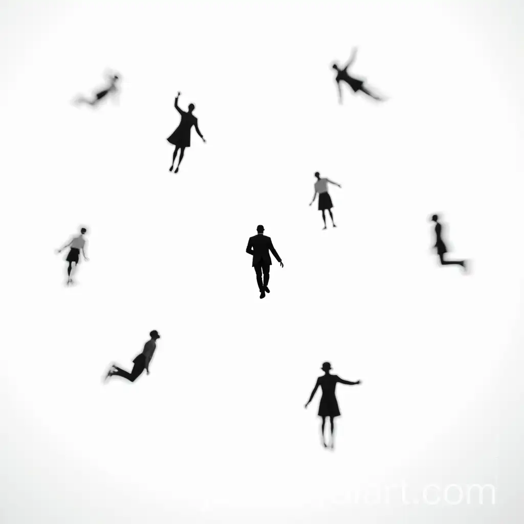 Weightless-Professionals-Ascending-in-Monochrome