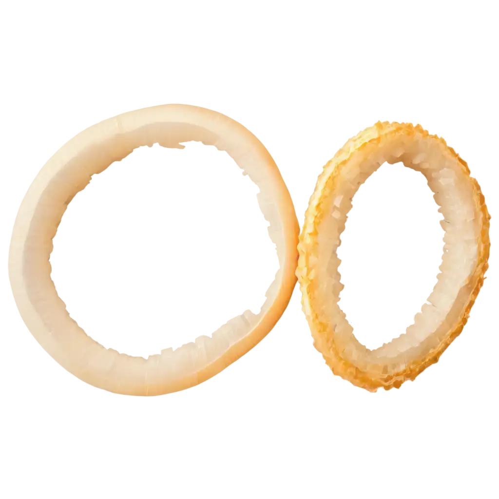 sliced white onion ring