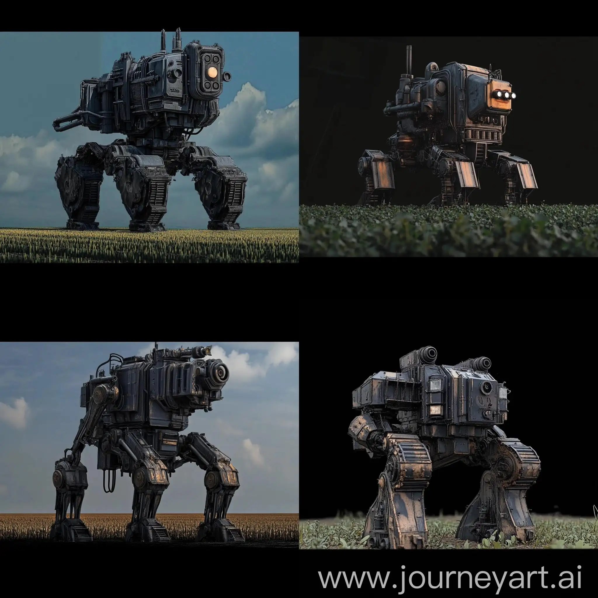 Coalpowered-Mech-in-Agricultural-Fields