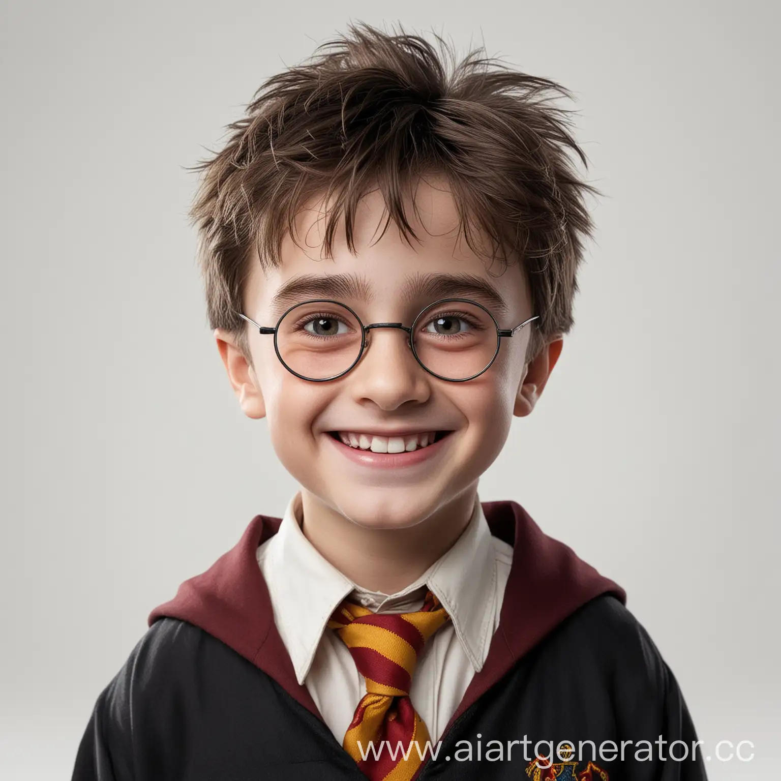 Cheerful-Wizard-Harry-Potter-Smiling-on-a-White-Background