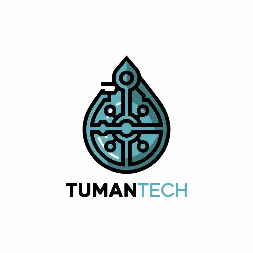 LOGO-Design-for-Tumantech-Complex-Engineering-Drop-with-Clear-Background-for-Tech-Industry