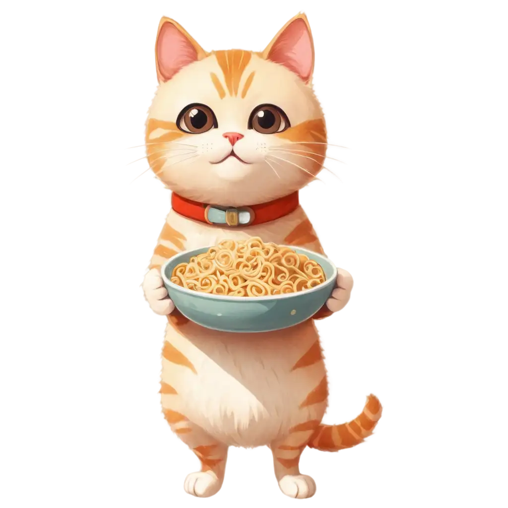 Cute-Cat-Noodle-Illustration-PNG-for-Creative-Projects