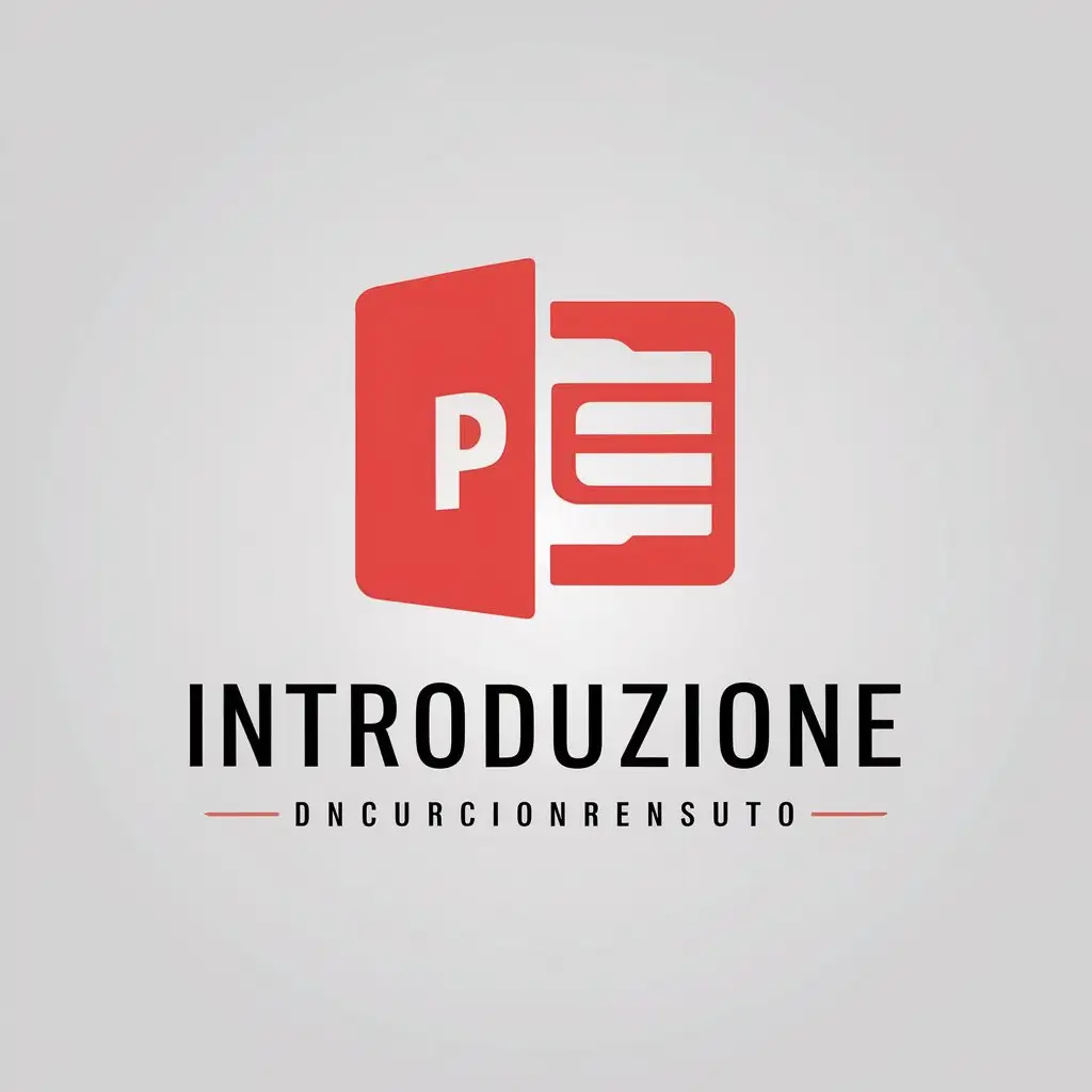 LOGO Design for Introduzione Symbol of Power Point Introductive in Education Industry