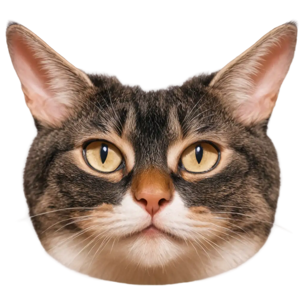 HighQuality-PNG-Image-of-a-Cat-Face-Enhance-Your-Designs-with-Clarity-and-Detail