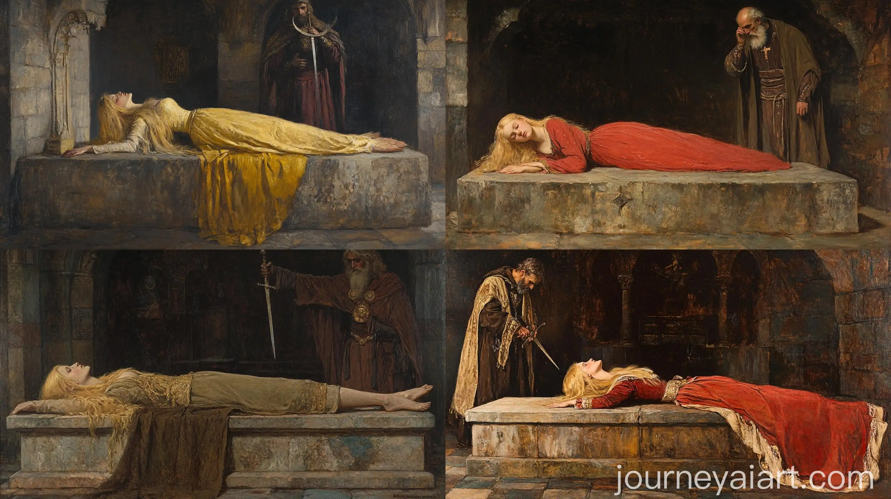 Ritual-Sacrifice-in-an-Ancient-Temple-Blonde-Girl-on-Stone-Altar