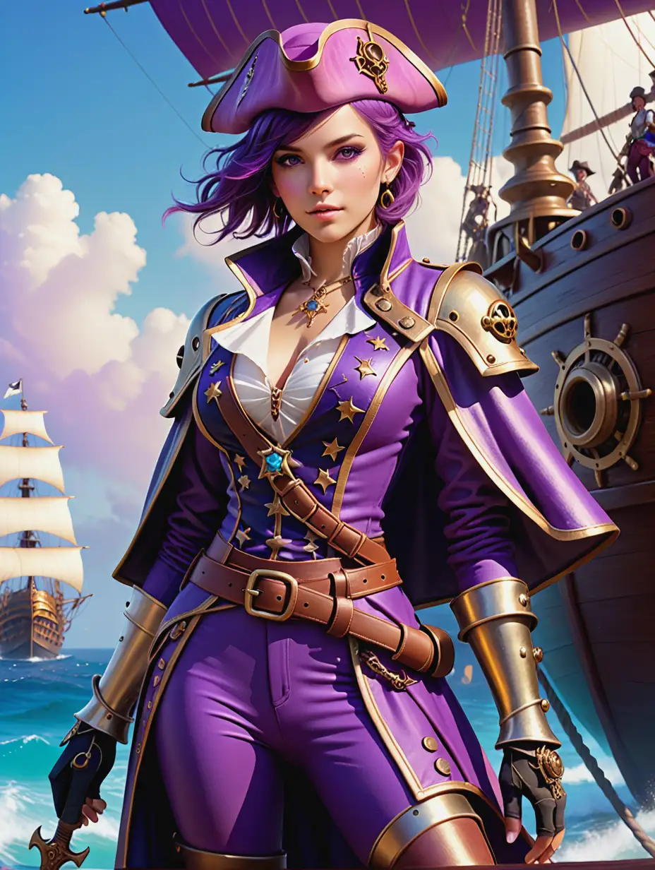 Steampunk-Pirate-with-Purple-Outfit-and-Sword-in-Dream-Space