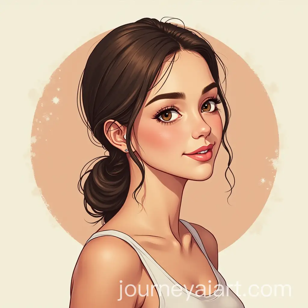 Illustrated-Profile-Portrait-of-a-Woman