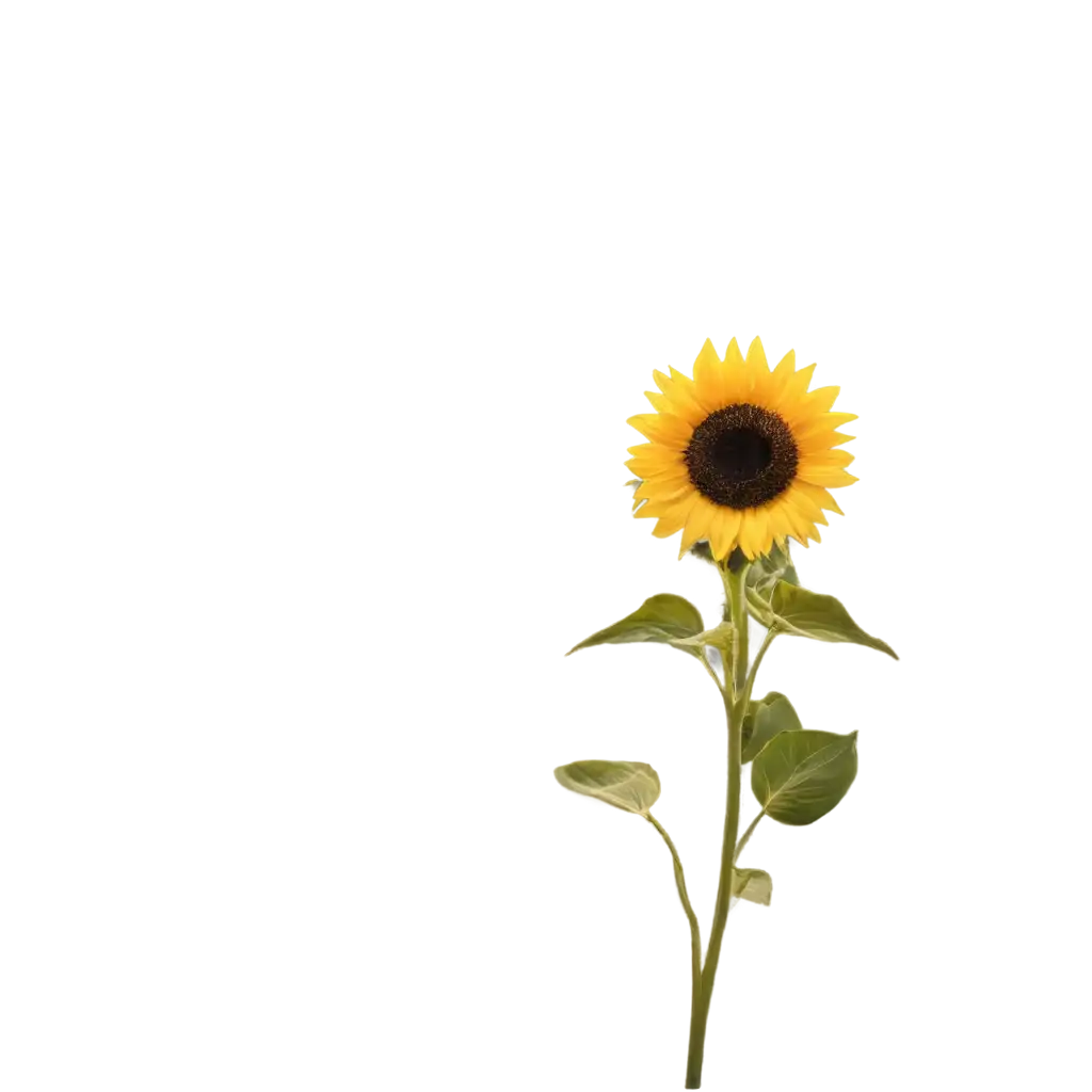 Sunflower-PNG-Vibrant-Floral-Illustration-for-Digital-Art-and-Botanical-Themes