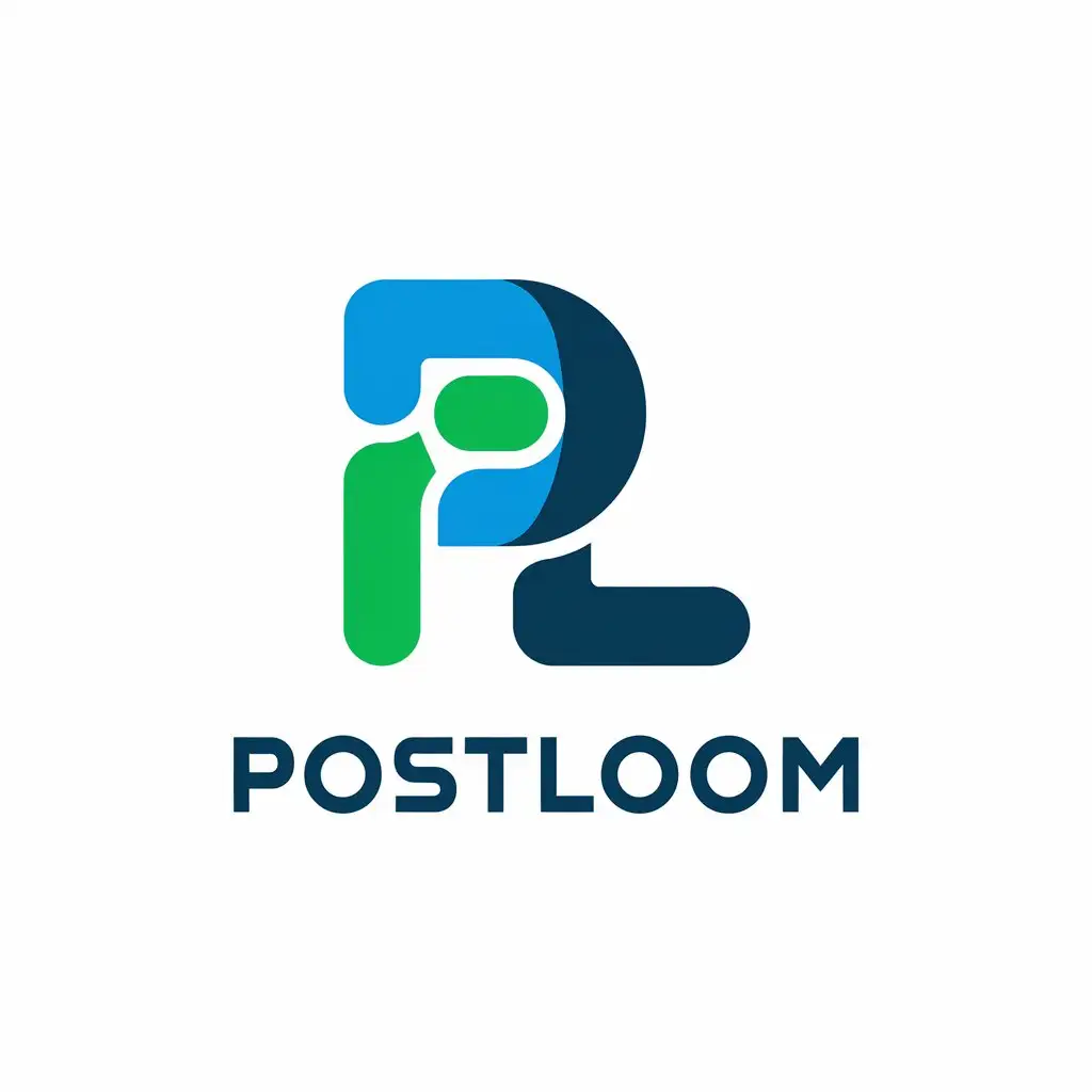 LOGO Design for PostLoom Vector with PL Symbol for Finance Industry