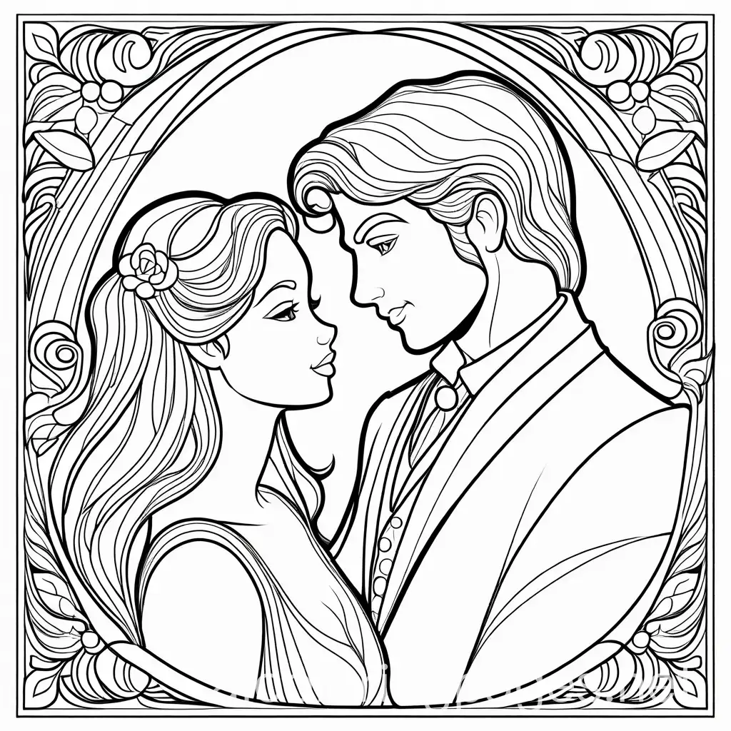 Romantasy-Romance-Coloring-Page-with-Ample-White-Space