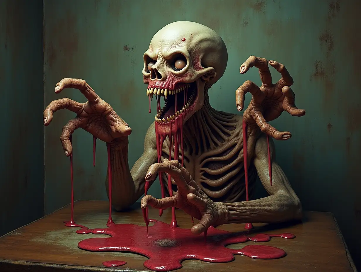 Surreal decoration artwork horror