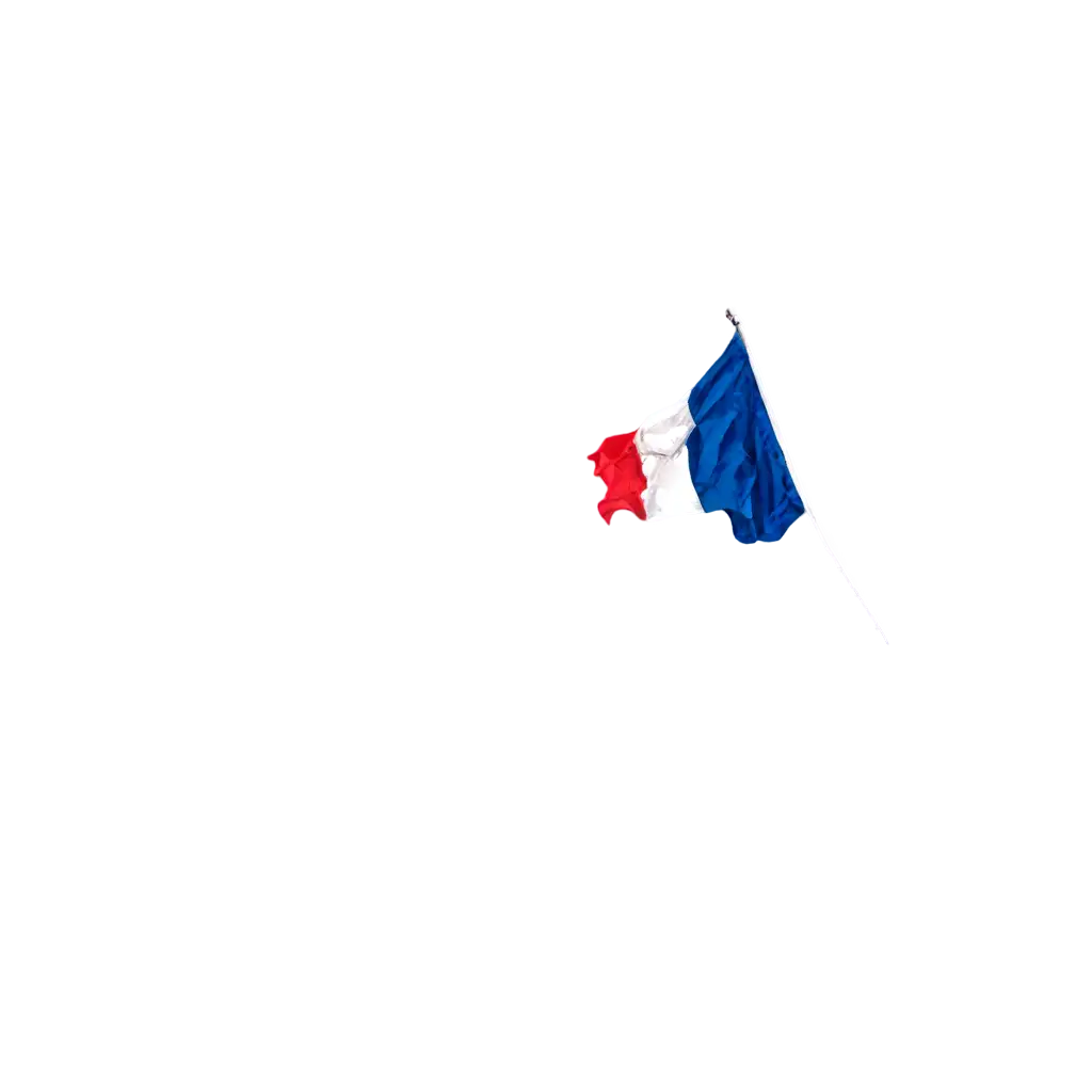 Water color style of France's flag