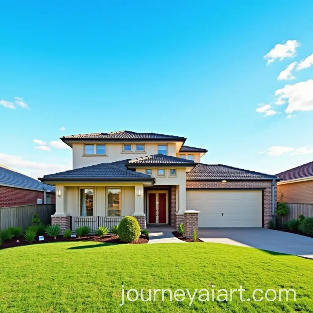 Typical-Australian-SuburbanAI-Image-Prompt-Expansion-House-with-Blue-Skies-and-Green-Lawn