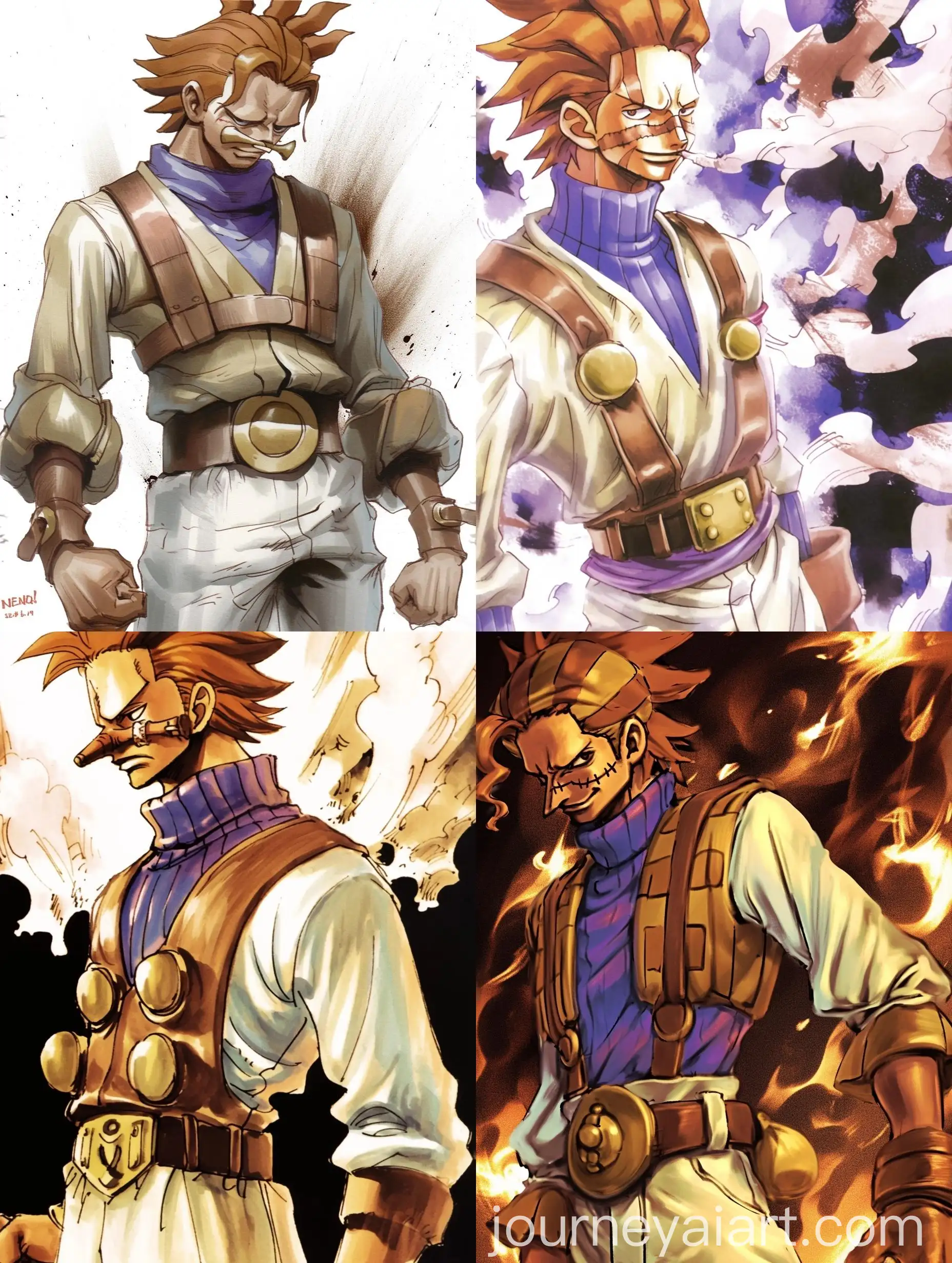 Watercolor-Painted-Manga-Character-from-One-Piece-Series