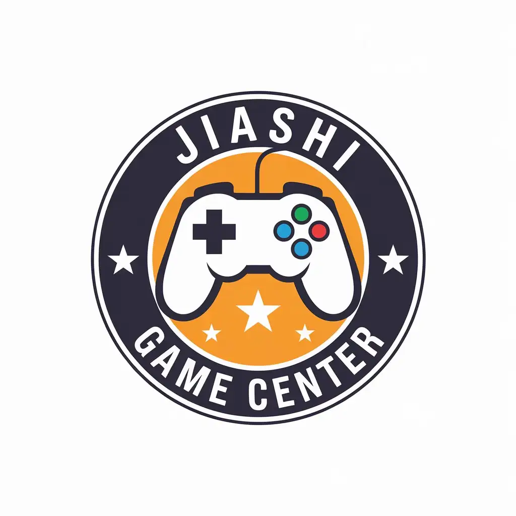 LOGO-Design-for-Jiashi-Game-Center-Vector-Gaming-Symbol-on-Clear-Background