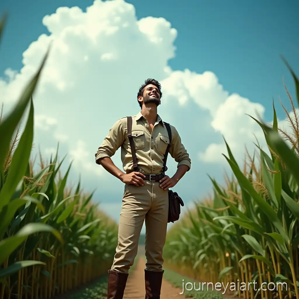 Young-Explorer-in-1920s-Safari-Outfit-Standing-in-Lush-Tropical-Cornfield