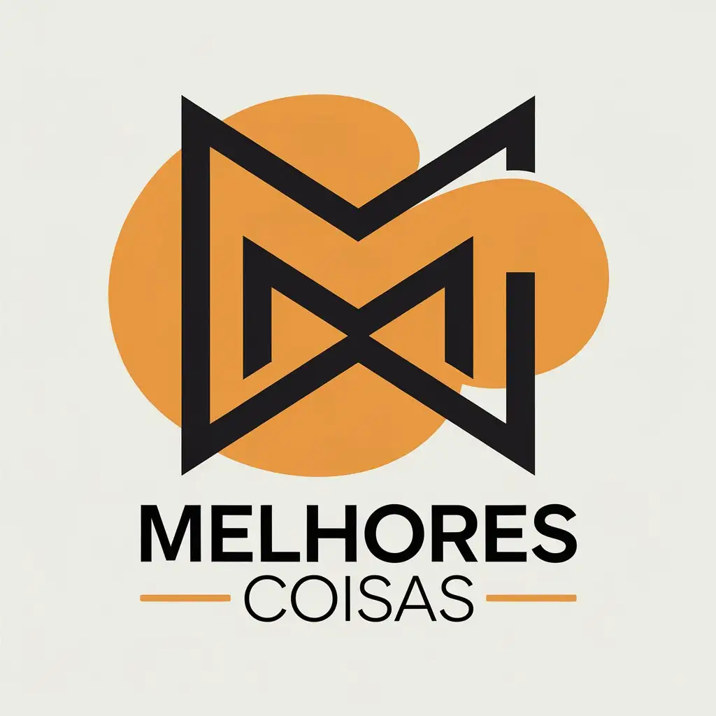 a vector logo design,with the text "Melhores Coisas", main symbol:Simple symbol, with the initials of my youtube channel "Best Things",Moderate,clear background