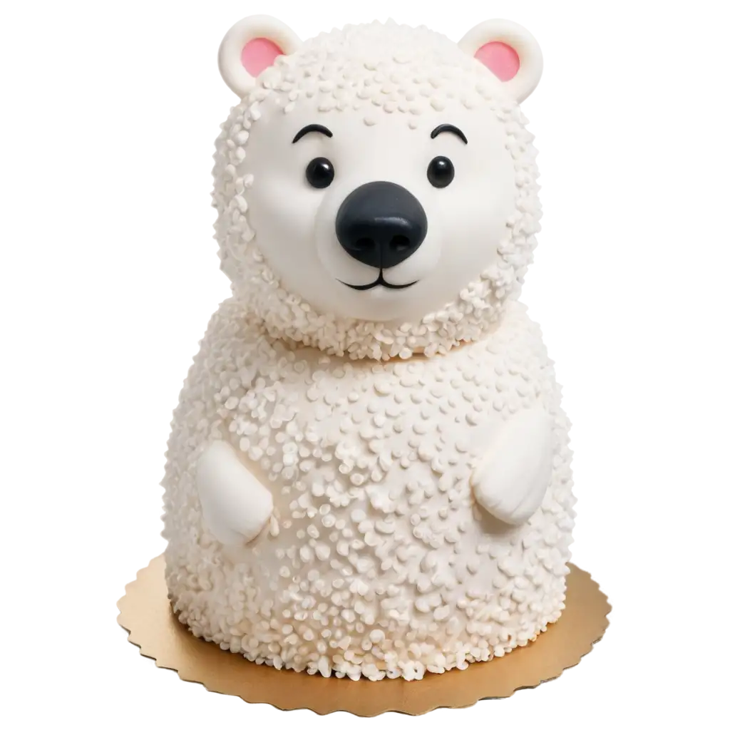 Whimsical-Polar-Bear-Cake-PNG-Image-withPNG-Image-Usage-Analysis-Sparkly-Snow-Effect-for-Sweet-and-Cheerful-Designs