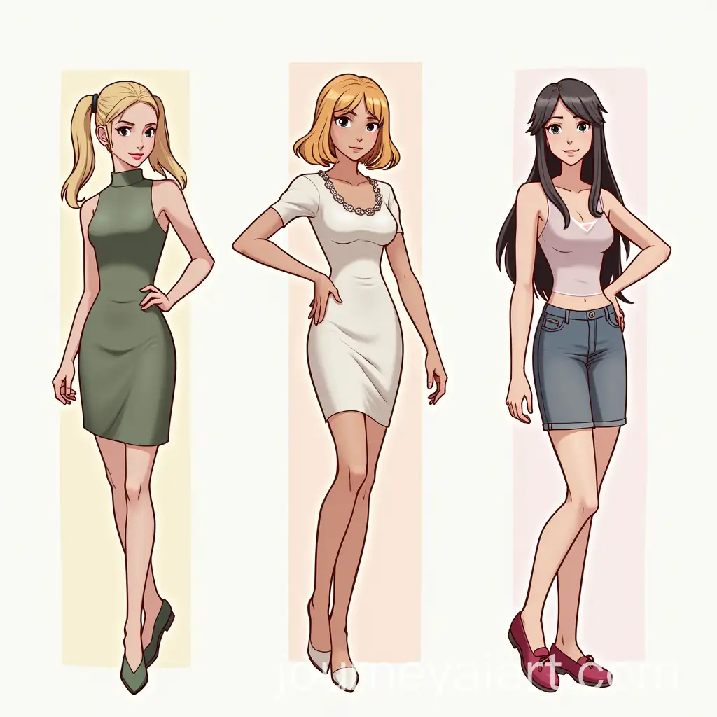 Various-Characters-of-Celestina-in-Different-Poses-and-Styles