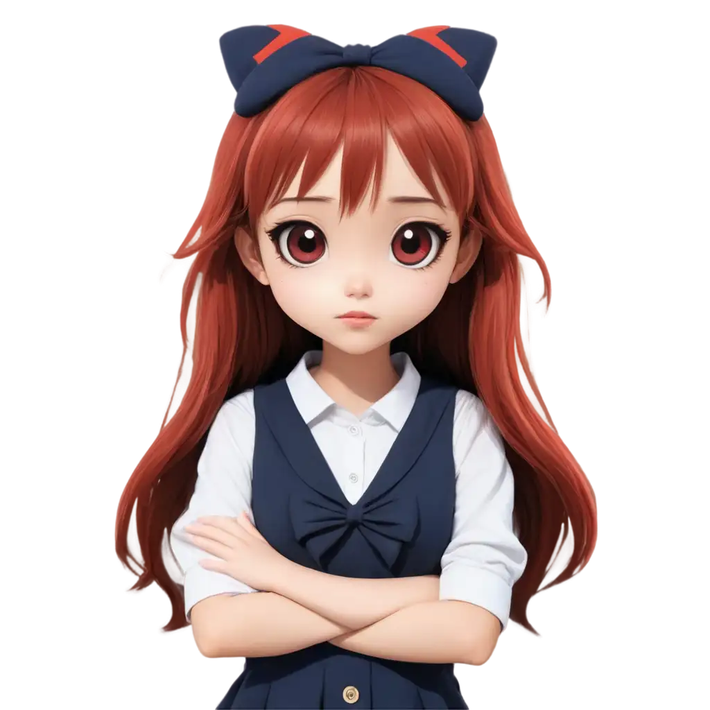 Anime-Girl-with-Big-Eyes-and-Red-Hair-PNG-Image-for-Creative-Use