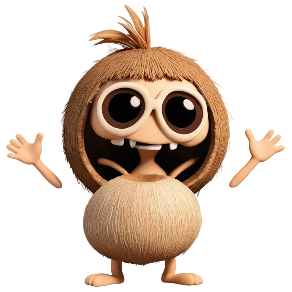 Funny-Coconut-Animation-PNG-Capture-Joy-in-HighQuality-Graphics