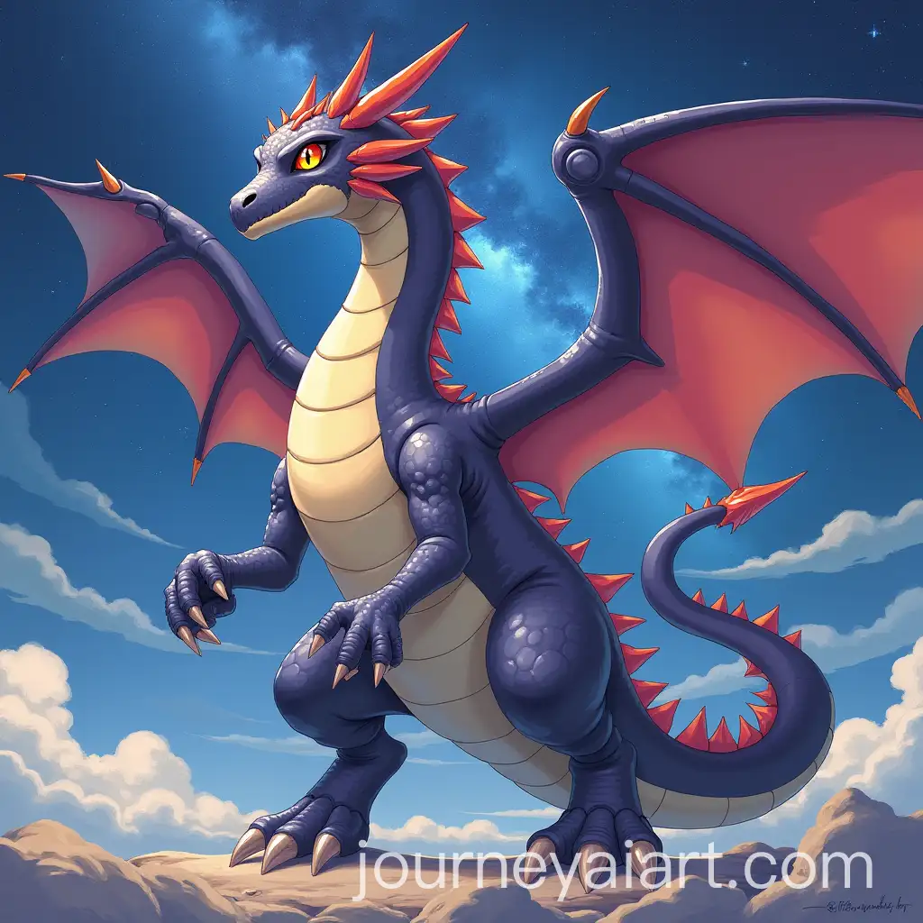 Galactic-Dragon-Pokmon-in-a-Cosmic-Setting