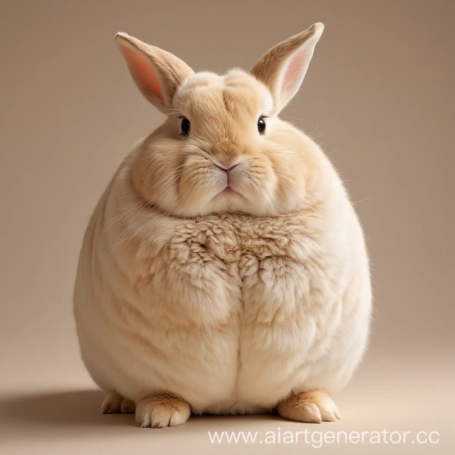 Plump-Rabbit-Sitting-in-Enchanted-Forest