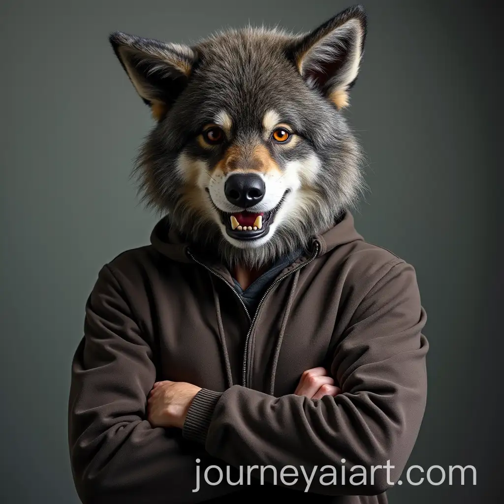 Man-Wearing-a-Wolf-Mascot-Costume-for-Event-or-Performance