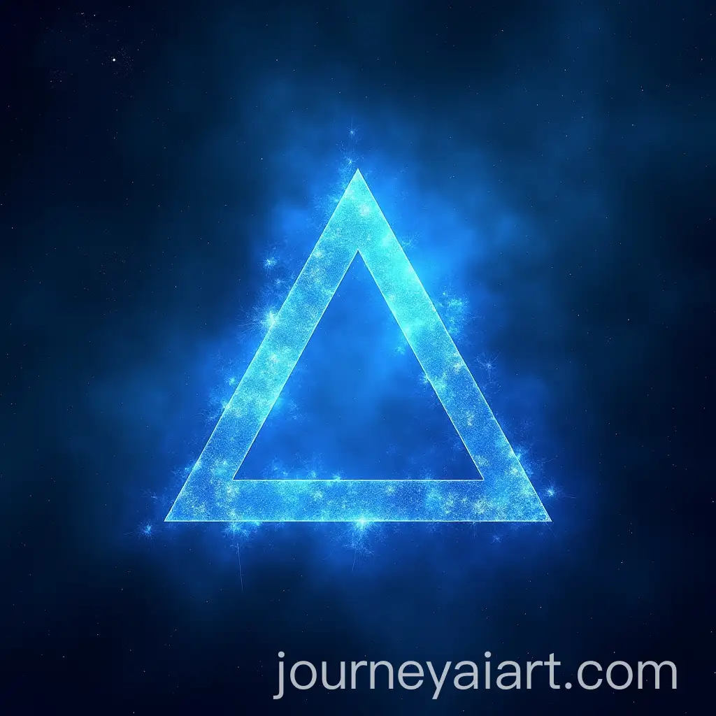 Mystical-Blue-Occult-Triangle-in-a-Cosmic-Universe