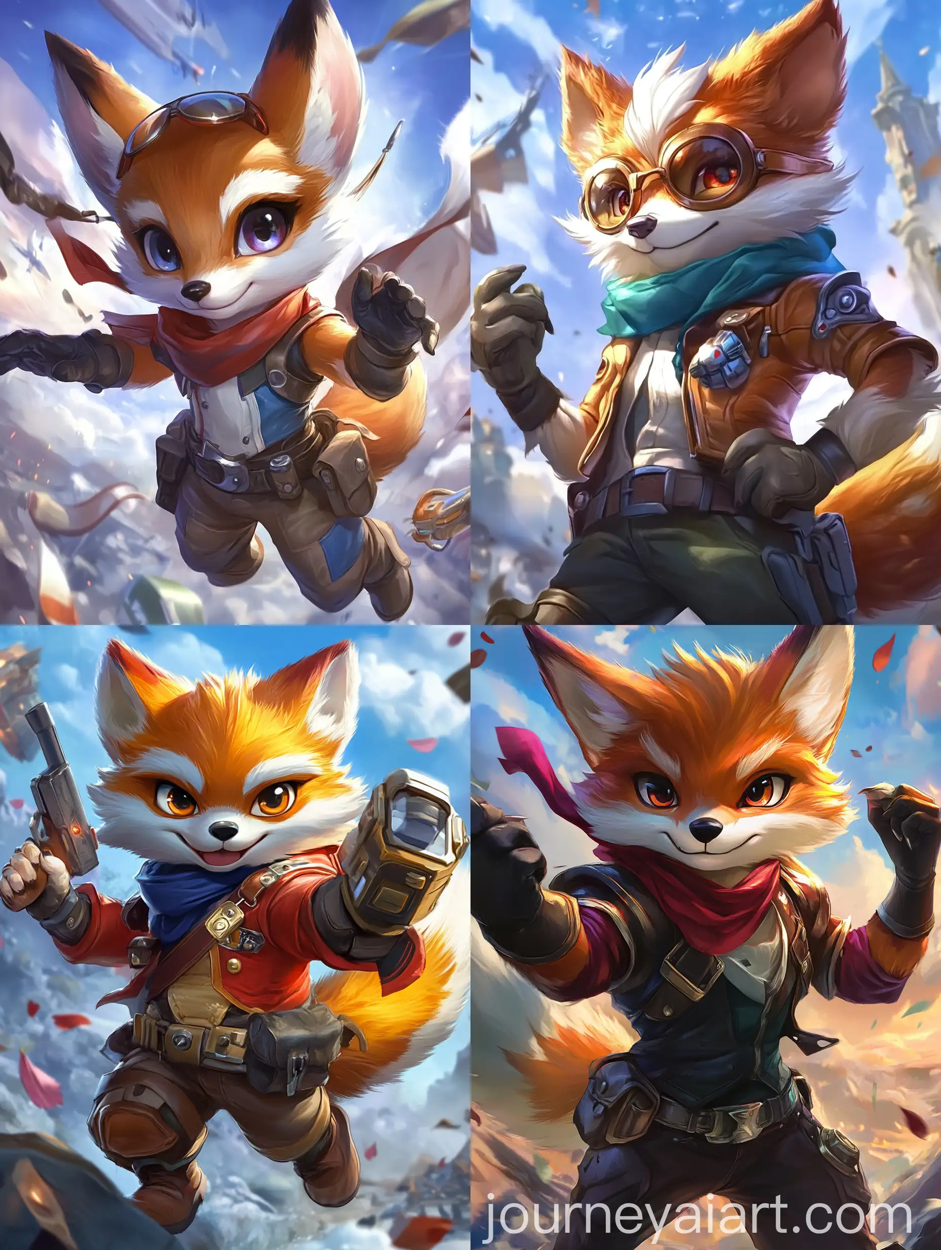 Chip-the-Fox-Mobile-Legends-Fan-Art-in-a-Forest-Setting