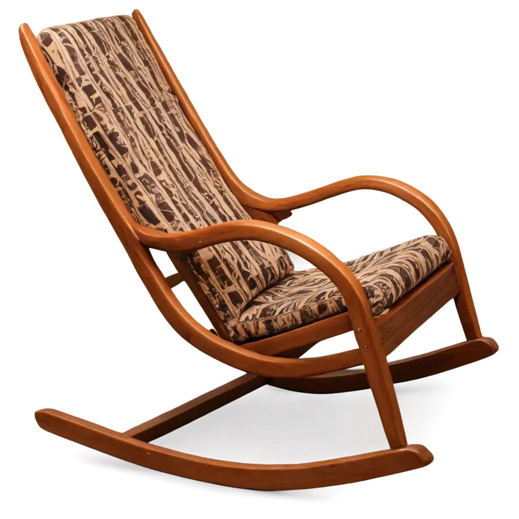 Comfort-and-Elegance-PNG-Image-of-a-Rocking-Chair