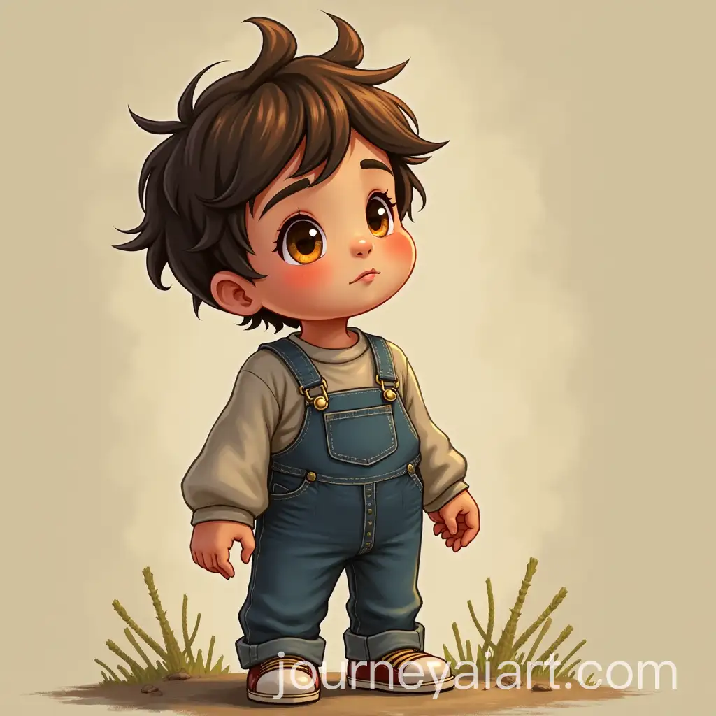 Young-Boy-in-Portrait-Looking-Curious-and-Thoughtful