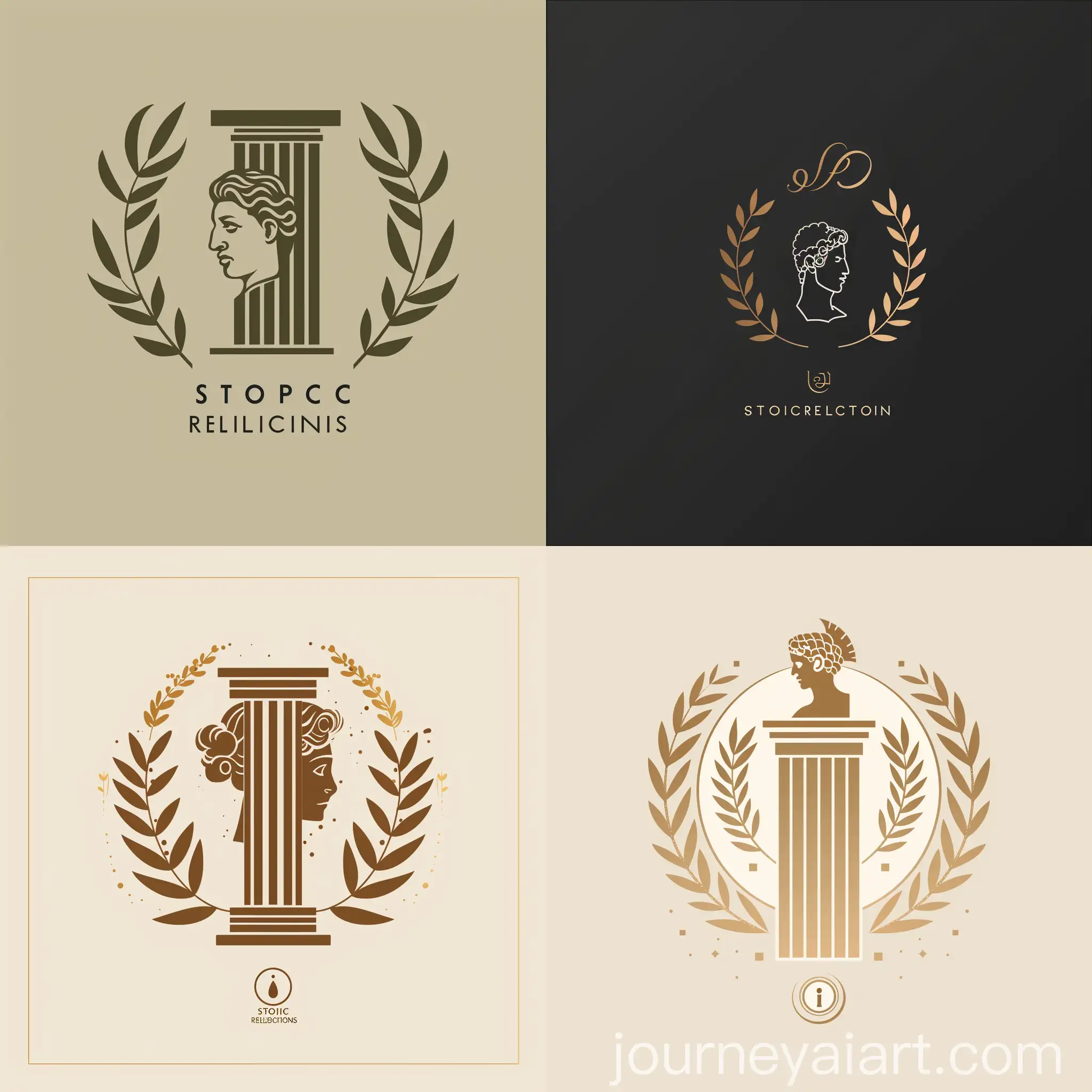 Modern-Stoic-Reflections-Logo-Design-with-Ancient-Philosophy-Elements