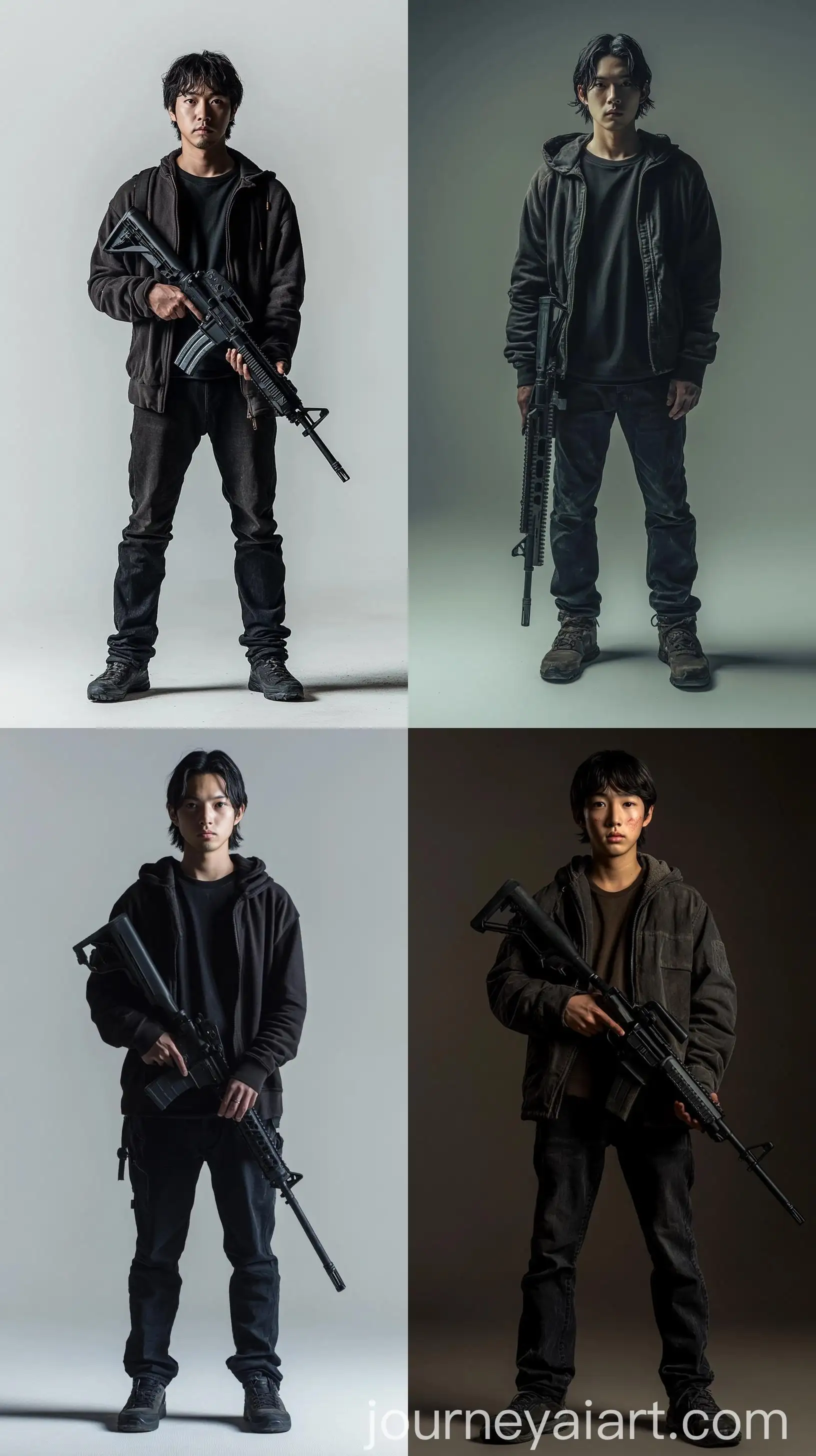 PostApocalyptic-Young-Asian-Male-Holding-Rifle-in-Dramatic-Lighting