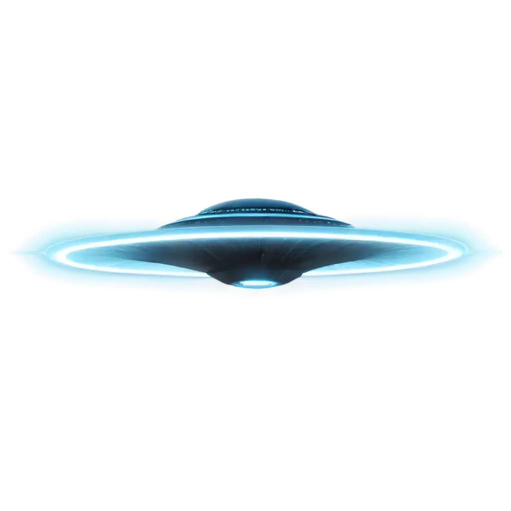 UFO-with-Bluish-Tractor-Beam-PNG-Enhance-Your-Visuals-with-HighQuality-Graphics