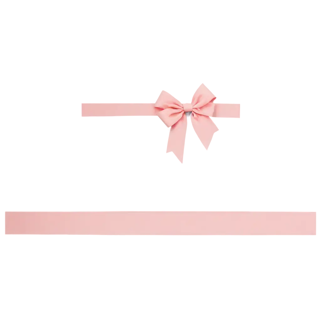 HighQuality-PNG-Image-of-a-Pale-Pink-Bow-with-Ribbon-for-Versatile-Design-Uses